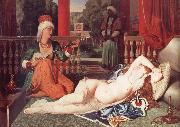 Jean Auguste Dominique Ingres Odalisque with a Slave painting
